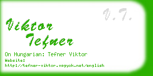 viktor tefner business card